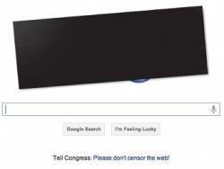 Google, протест,  SOPA, сторонники