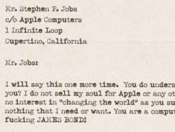 Интернет, Шон Коннери, Стив Джобс, фальшивое письмо